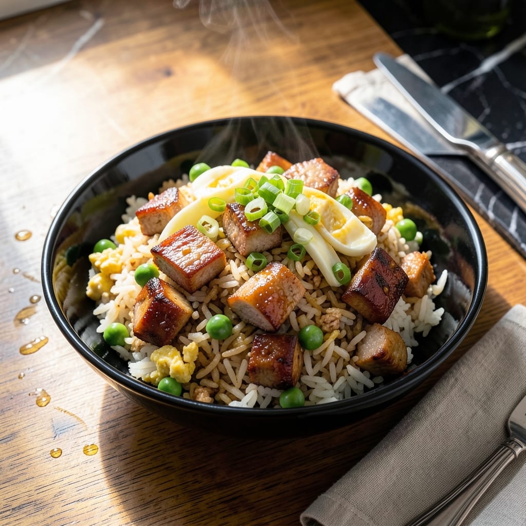 Chinese Roast Pork Fried Rice Recipe: Wok-Seared Umami With Charred Aromatics