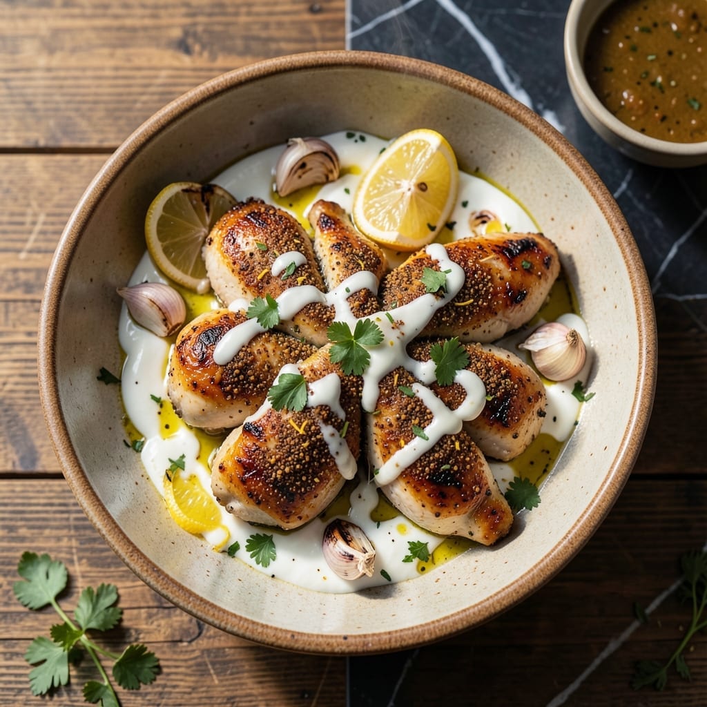 Syrian Chicken Recipe: Middle Eastern Spice Rub With Garlicky Yogurt Marinade