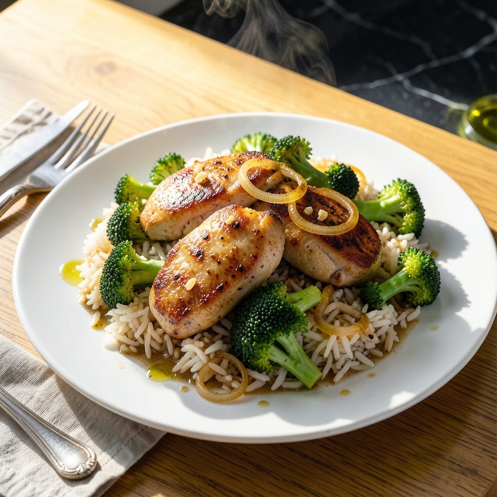 Cooked Chicken Rice Broccoli Recipe: One-Pan Weeknight Balance