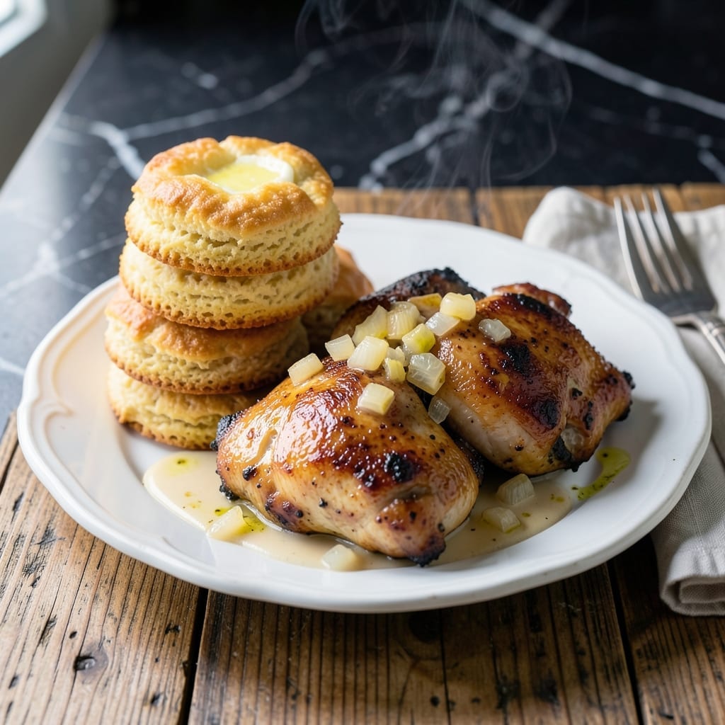 Chicken and Biscuits Recipe: Flaky Layers Over Savory Gravy Chicken and Biscuits Recipe: Flaky Layers Over Savory Gravy