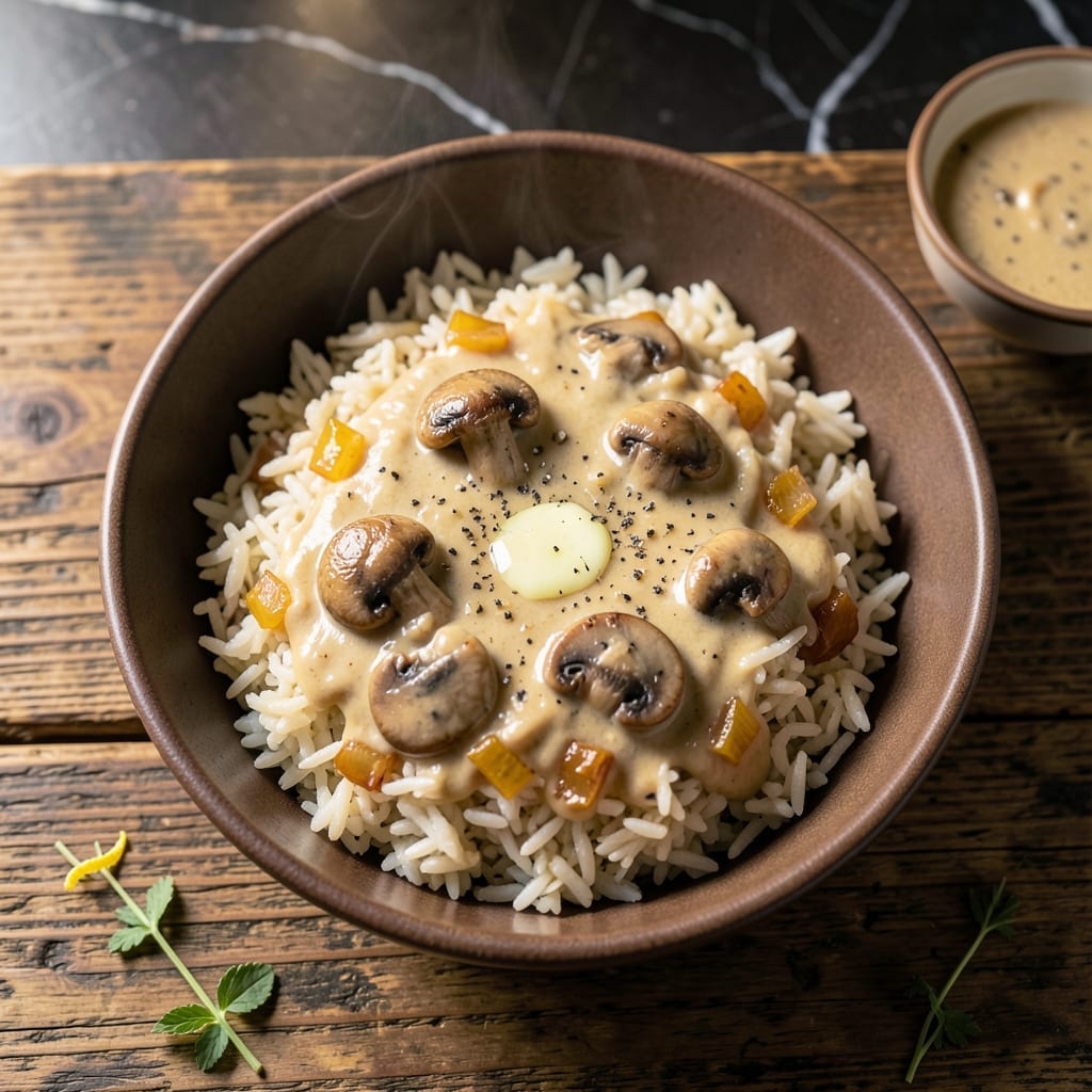 Baked Rice Recipe Cream of Mushroom Soup: Creamy One-Pot Savory Bake Baked Rice Recipe Cream of Mushroom Soup: Creamy One-Pot Savory Bake