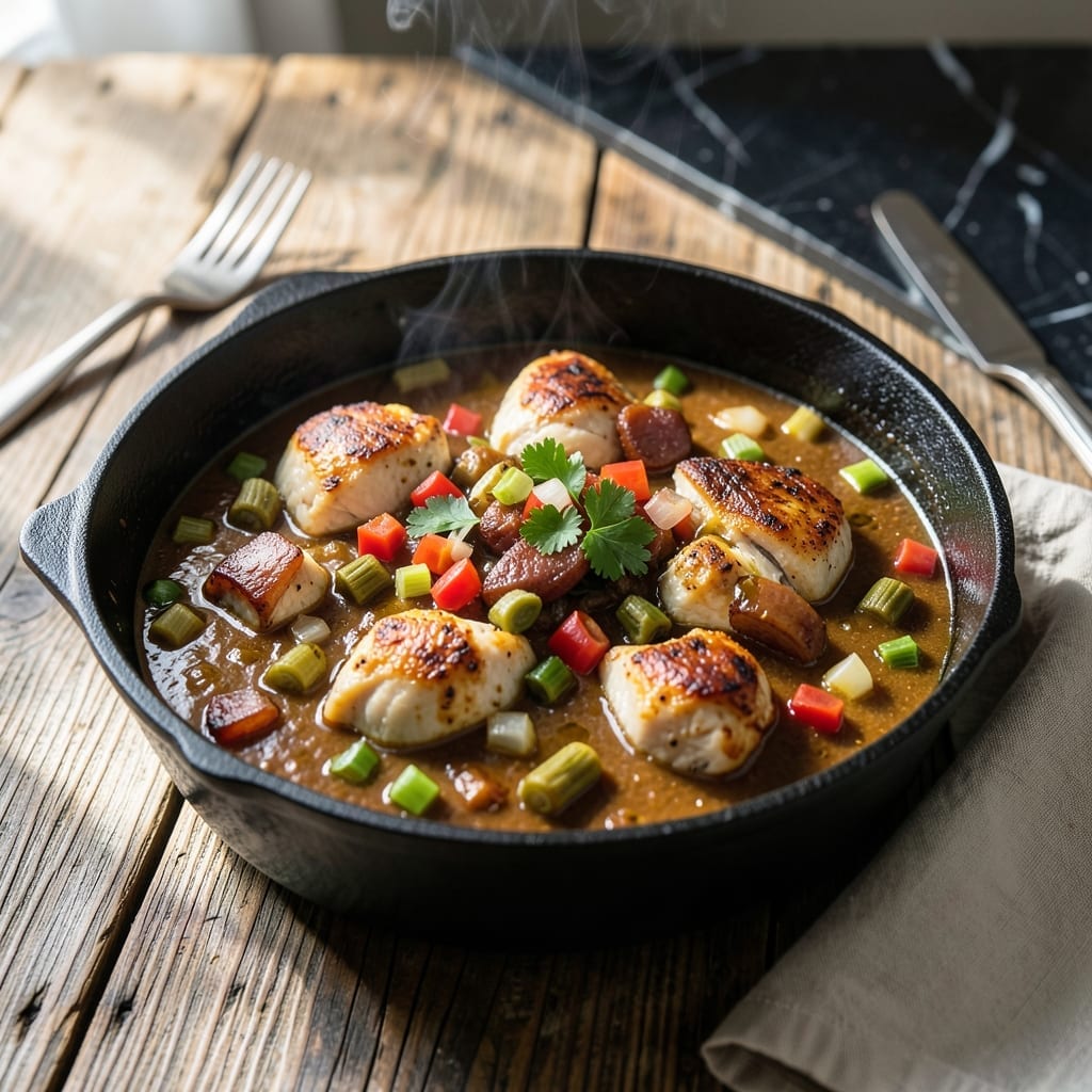 Chicken Gumbo Recipe: Rich Cajun-Spiced Stew with Andouille Chicken Gumbo Recipe: Rich Cajun-Spiced Stew with Andouille