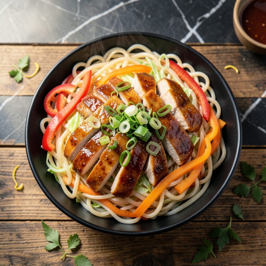 Chicken Chow Mein Recipe With Rice Noodles: Wok-Tossed Umami With Crisp Veggies