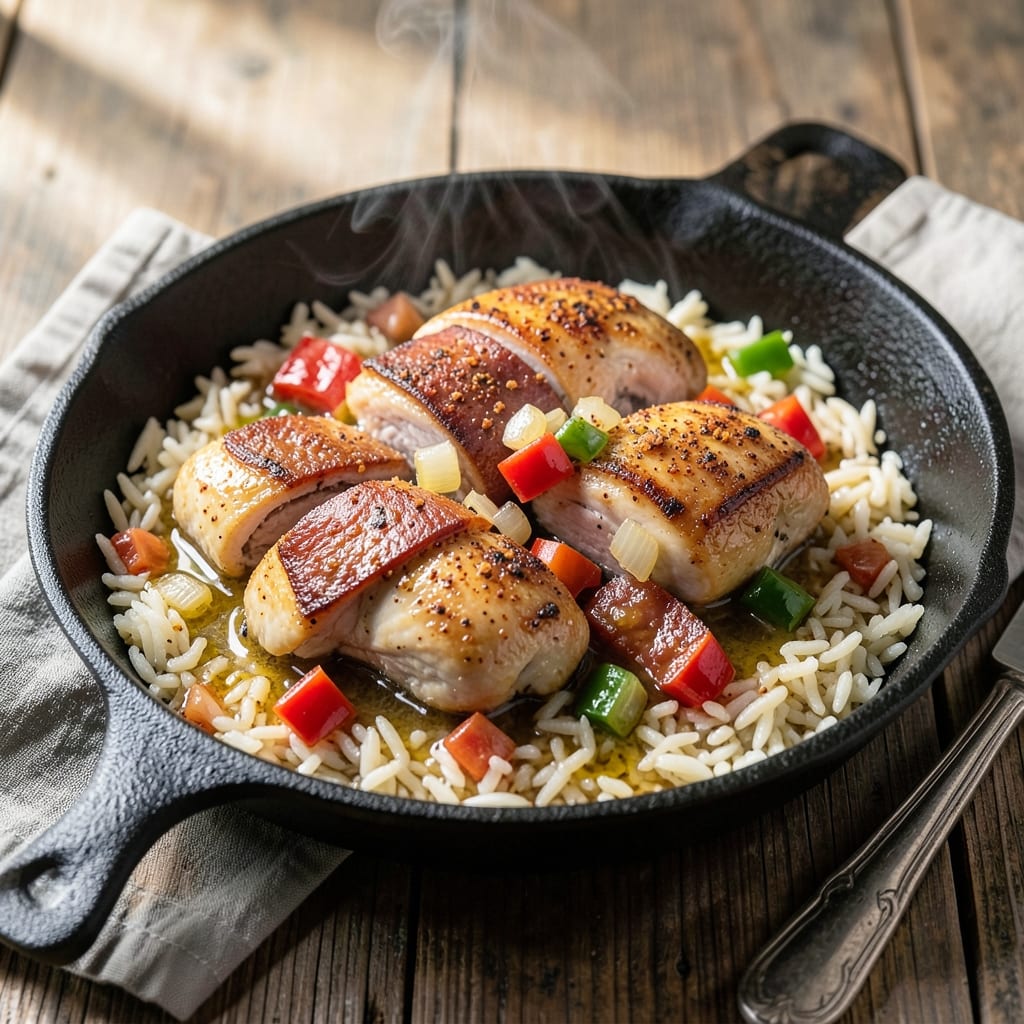 Chicken and Andouille Sausage Rice Recipe: Cajun-Spiced One-Pot Meal