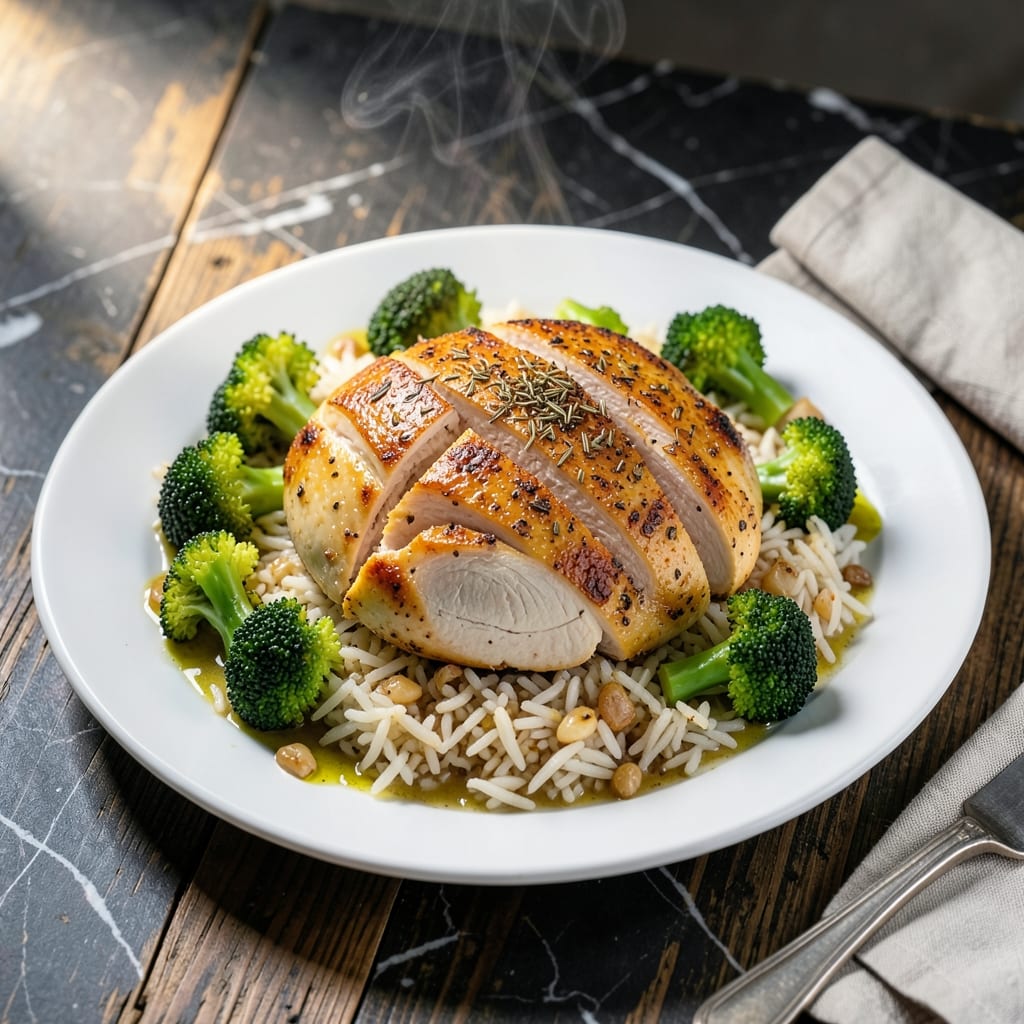 Baked Chicken Broccoli and Rice Recipe: One-Pan Weeknight Marvel