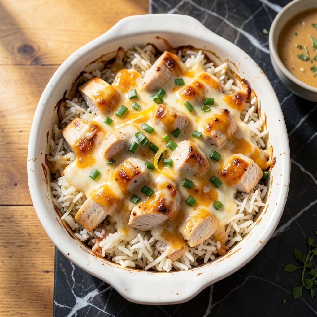 Chicken And Rice Casserole: Cheesy One-Dish Family Favorite