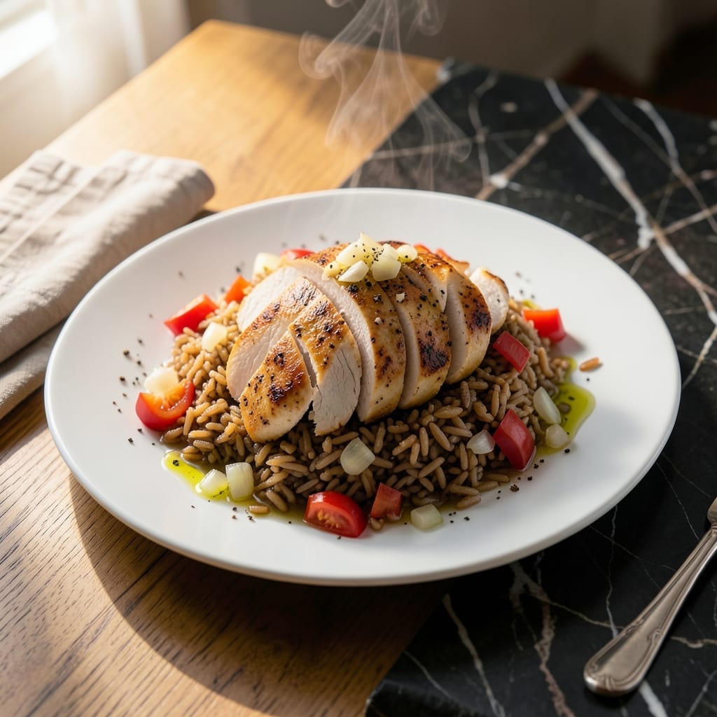 Chicken and Rice Recipe for Weight Loss: High-Protein Meal with Fluffy Grains