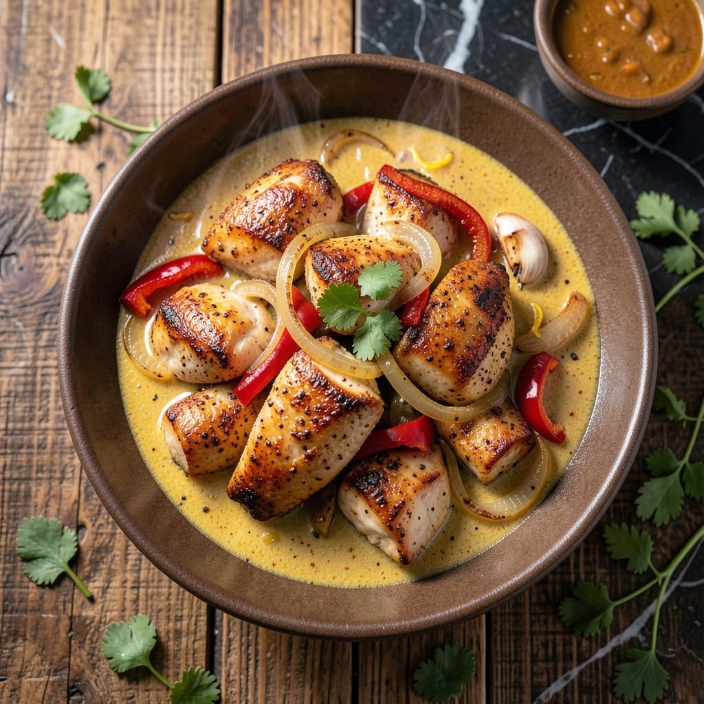 Cajun Chicken Curry Recipe: Spiced Coconut Sauce with Tender Bites