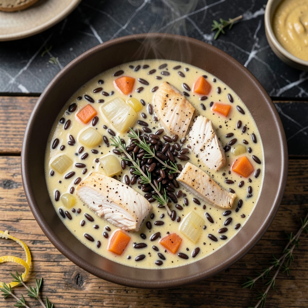 Panera Cream of Chicken Wild Rice Soup Recipe: Copycat Creamy Comfort With Every Spoon Panera Cream of Chicken Wild Rice Soup Recipe: Copycat Creamy Comfort With Every Spoon