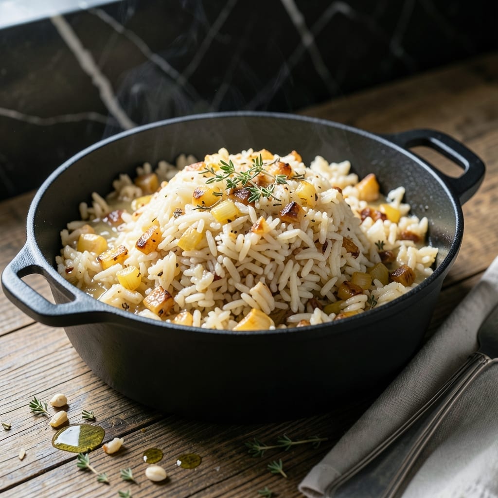 Baked Rice Recipe With Chicken Broth: Fluffy Grains Infused With Savory Depth
