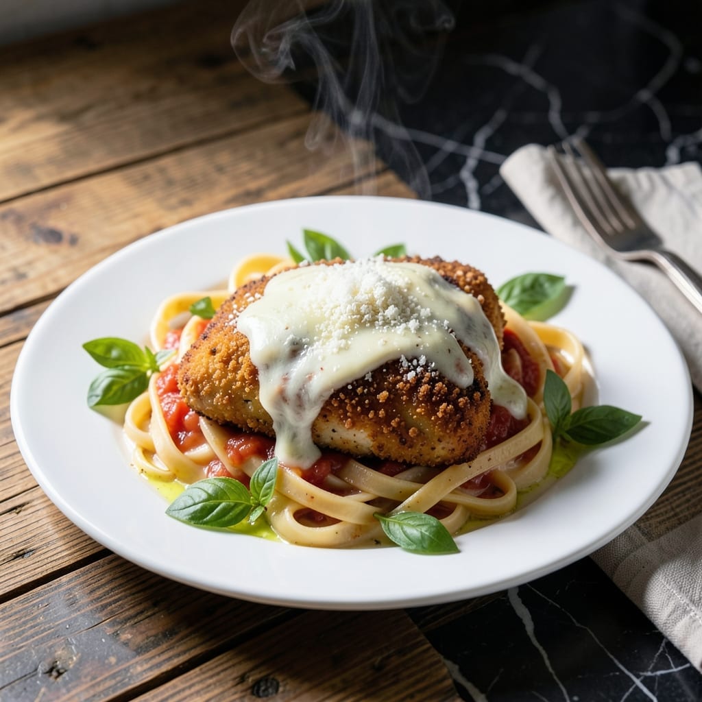 Chicken Parm Alfredo Recipe: Triple-Cheese Indulgence in One Pan Chicken Parm Alfredo Recipe: Triple-Cheese Indulgence in One Pan