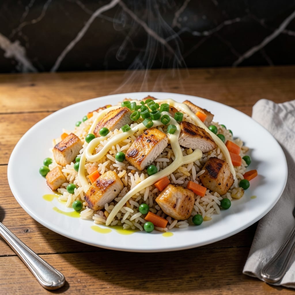 Recipe For Chicken Fried Rice With Egg And Vegetables: Wok-Seared Savory Bites