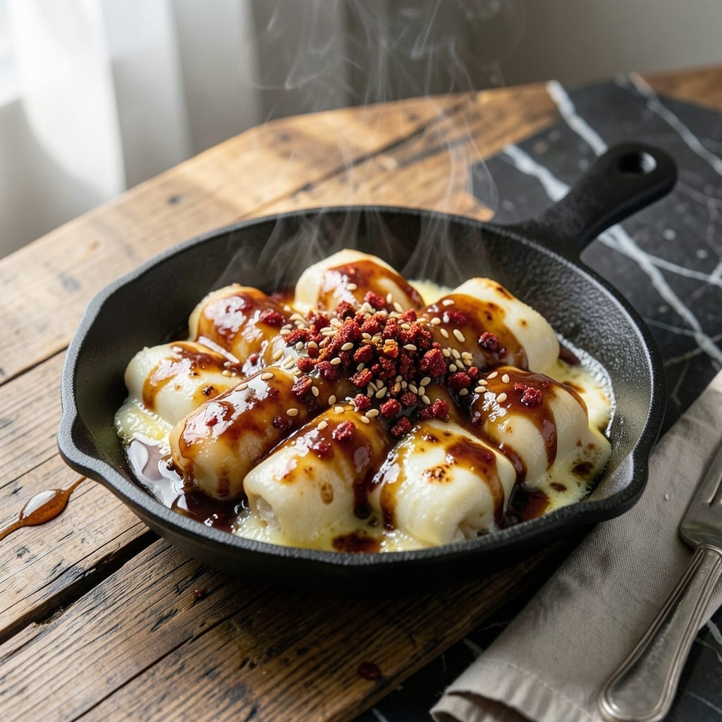 Korean Cheese Rice Cake Recipe: Gooey Mozzarella Meets Spicy Tteokbokki Korean Cheese Rice Cake Recipe: Gooey Mozzarella Meets Spicy Tteokbokki