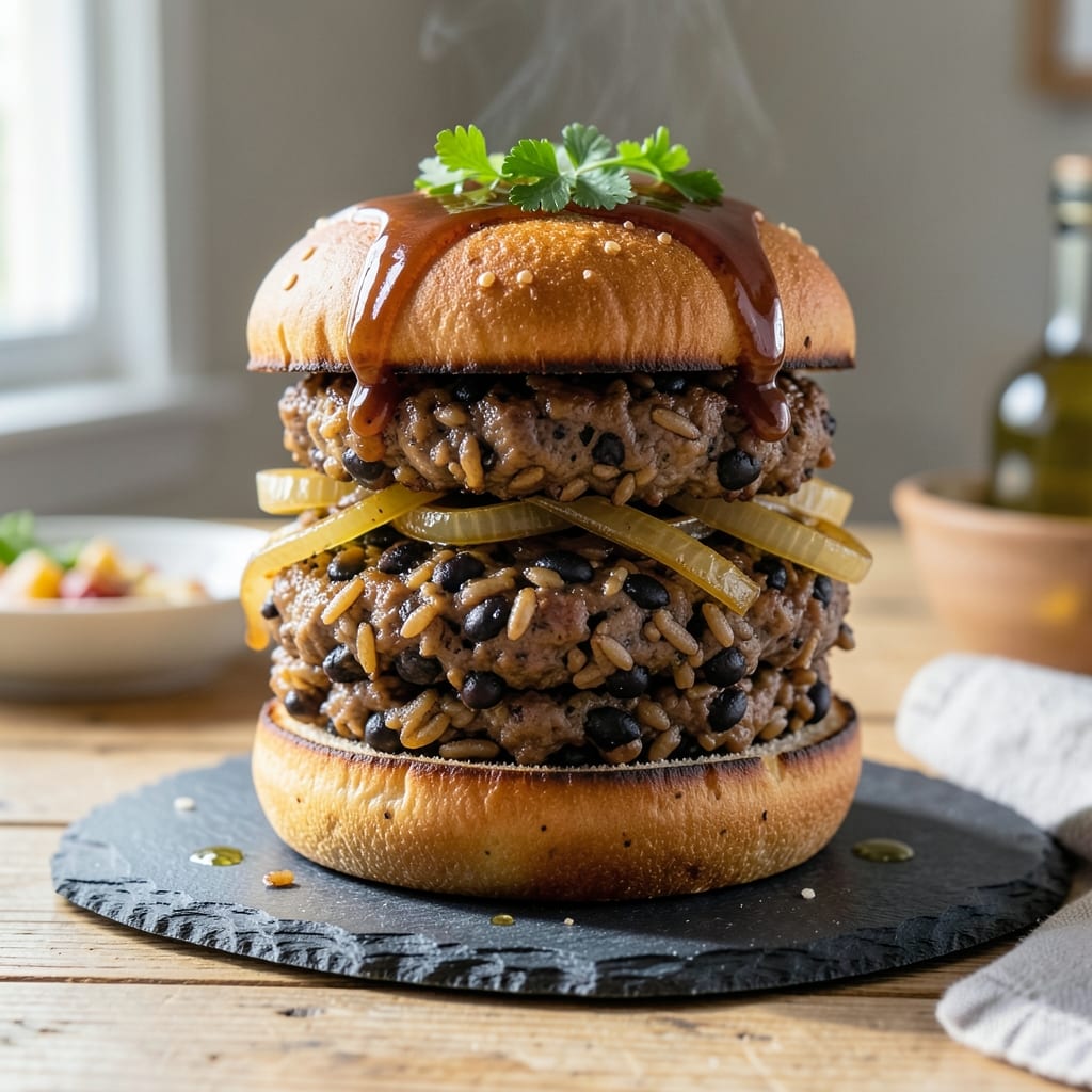 Grandma's Wild Rice Burger Recipe: Hearty Patties with Rustic Charm