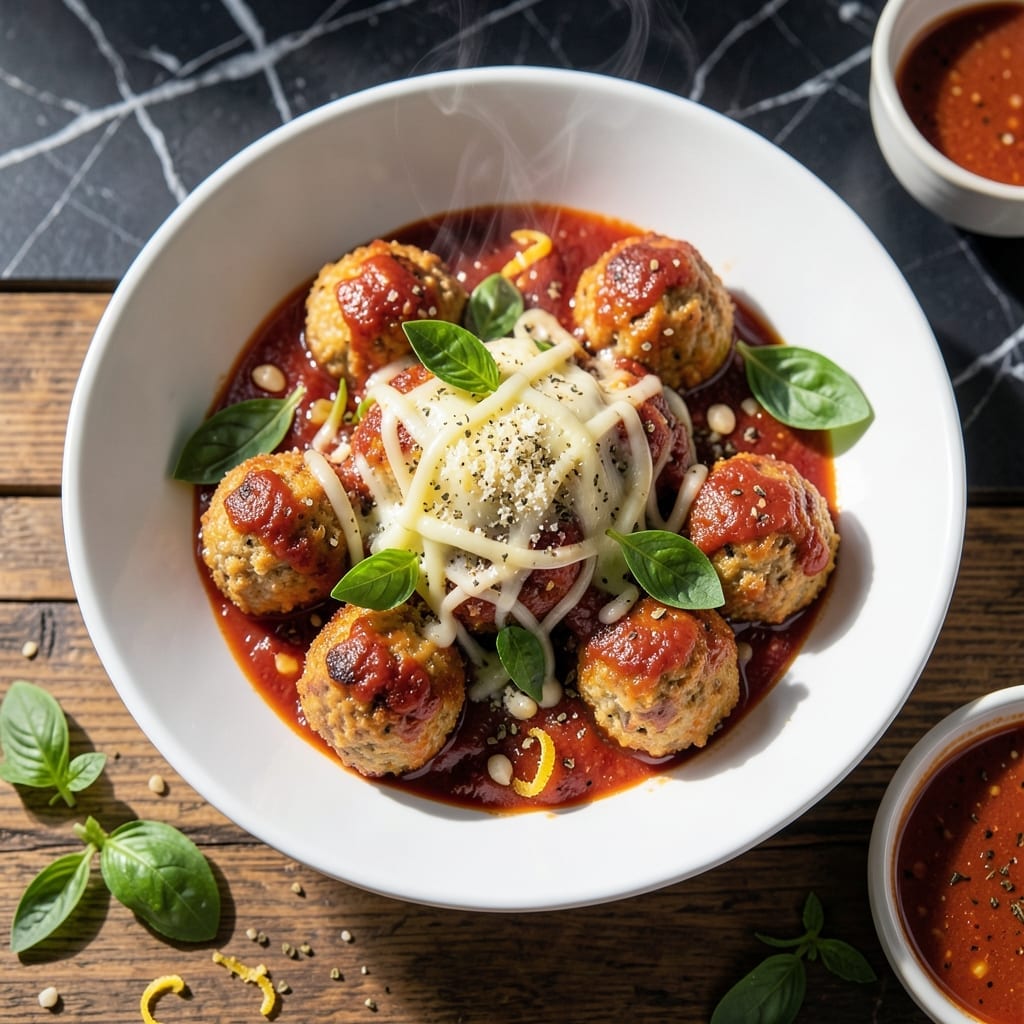 Chicken Parmigiana Meatballs Recipe: Crispy Coating With Melty Cheese Centers Chicken Parmigiana Meatballs Recipe: Crispy Coating With Melty Cheese Centers