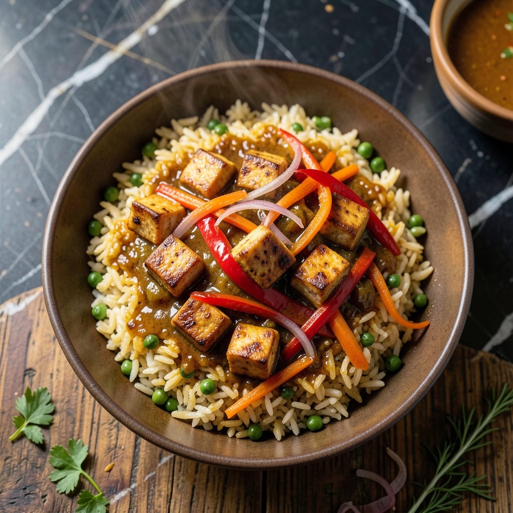 Fried Rice and Vegetable Curry Recipe: Wok-Tossed Aromatic Fusion