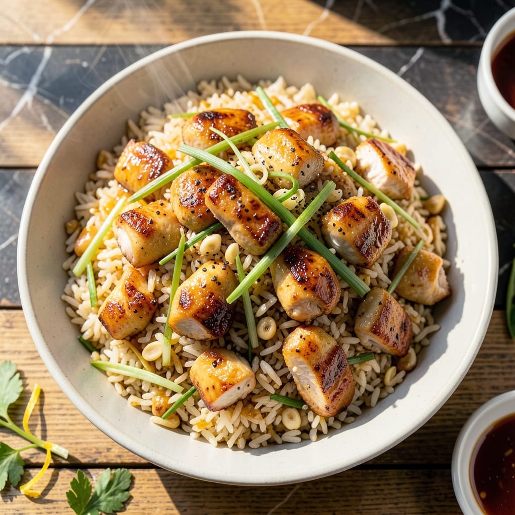 Vietnamese Chicken Fried Rice Recipe: Fragrant Lemongrass and Fish Sauce Harmony