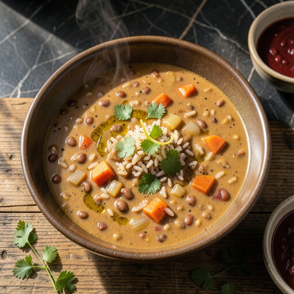 Red Lentil and Rice Soup Recipe: Earthy Spices and Hearty Texture