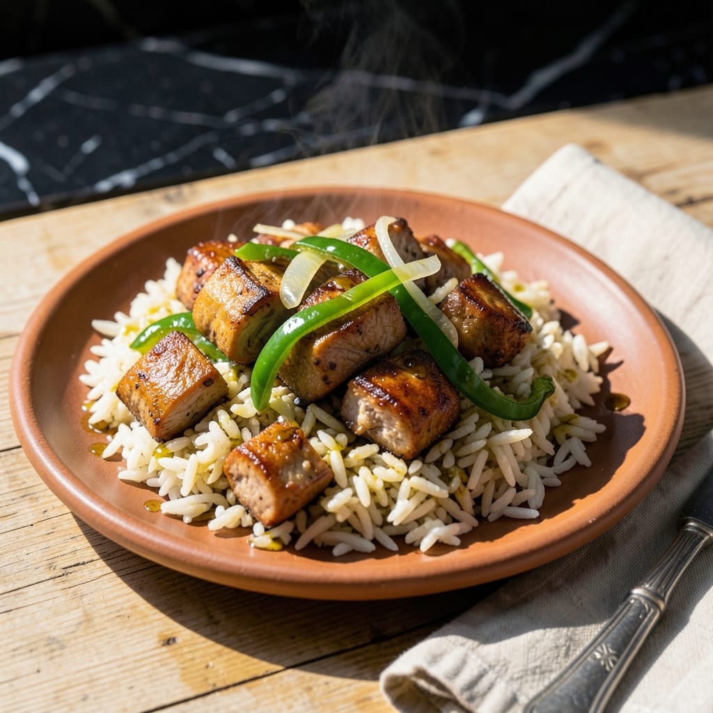 Puerto Rican Rice With Pork Recipe: Sofrito-Infused One-Pot Tradition Puerto Rican Rice With Pork Recipe: Sofrito-Infused One-Pot Tradition