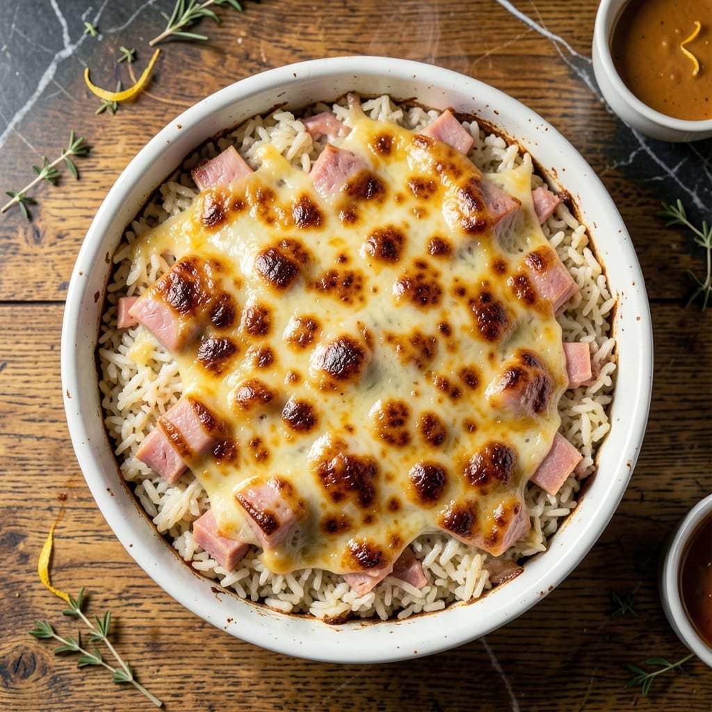 Recipe for Ham and Rice Casserole: Cheesy Bake With Savory Depth Recipe for Ham and Rice Casserole: Cheesy Bake With Savory Depth