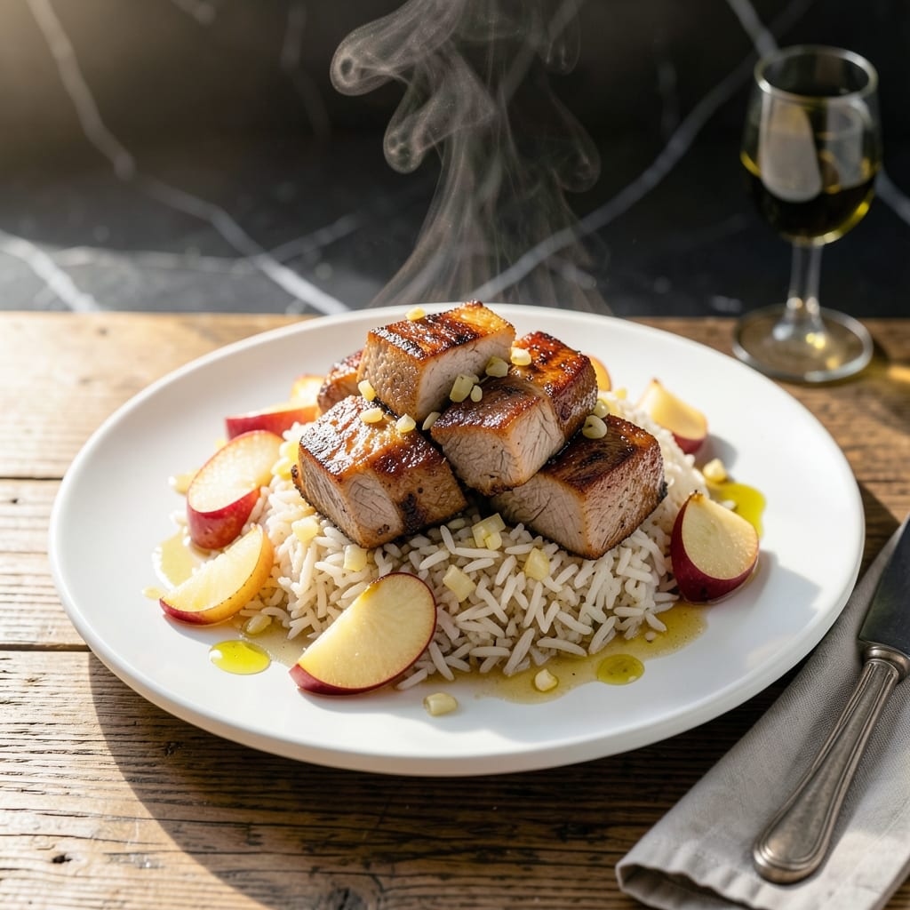 Pork Apple Rice Recipe: Sweet and Savory One-Pot Meal Pork Apple Rice Recipe: Sweet and Savory One-Pot Meal