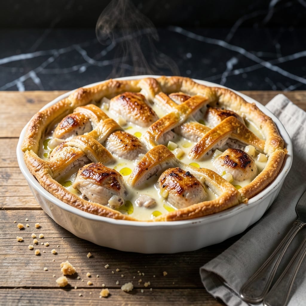 Classic Chicken Pie Recipe: Buttery Layers With Herbed Filling Classic Chicken Pie Recipe: Buttery Layers With Herbed Filling