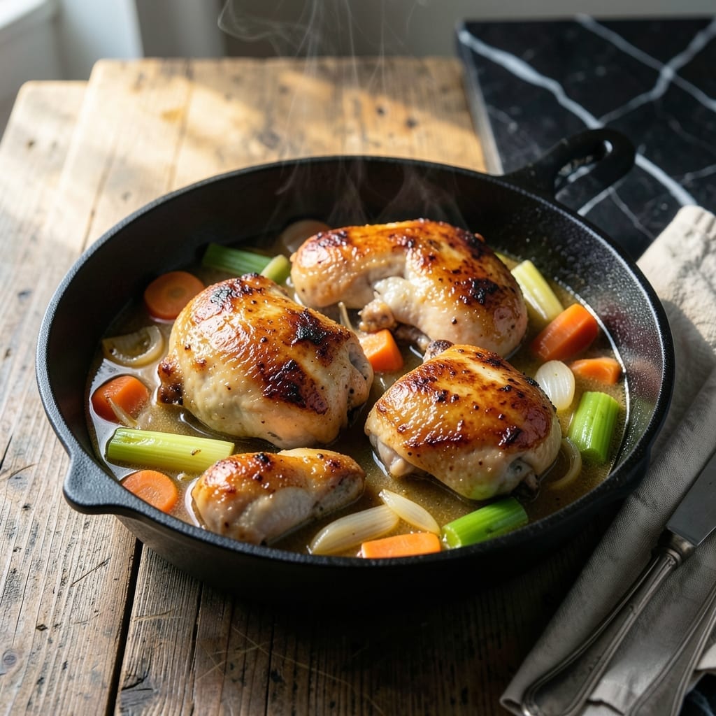 Stoved Chicken Recipe: Old-Fashioned One-Pot Supper Stoved Chicken Recipe: Old-Fashioned One-Pot Supper