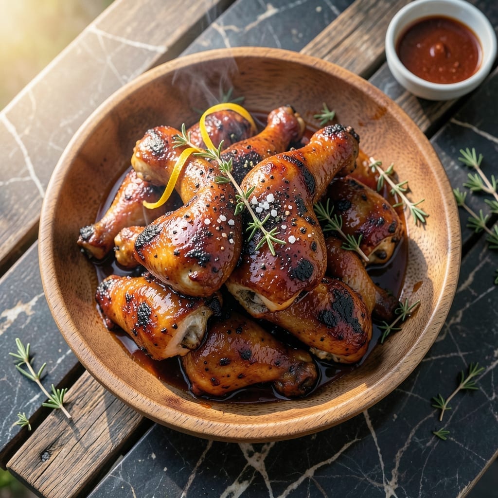 Charcoal Barbecue Chicken Recipe: Smoky Grill-Charred Juiciness