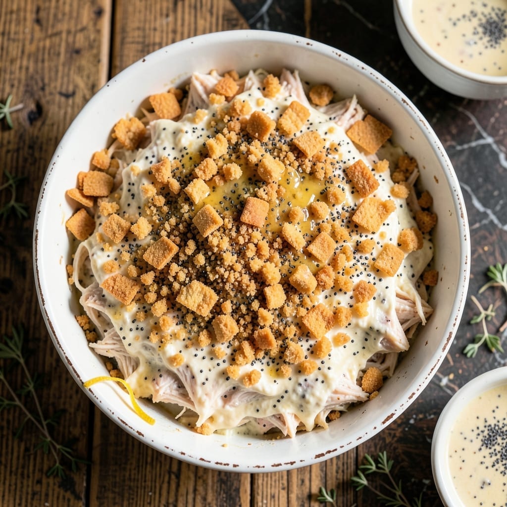 Poppy Seed Chicken Recipe Pioneer Woman: Creamy Casserole with Buttery Crunch