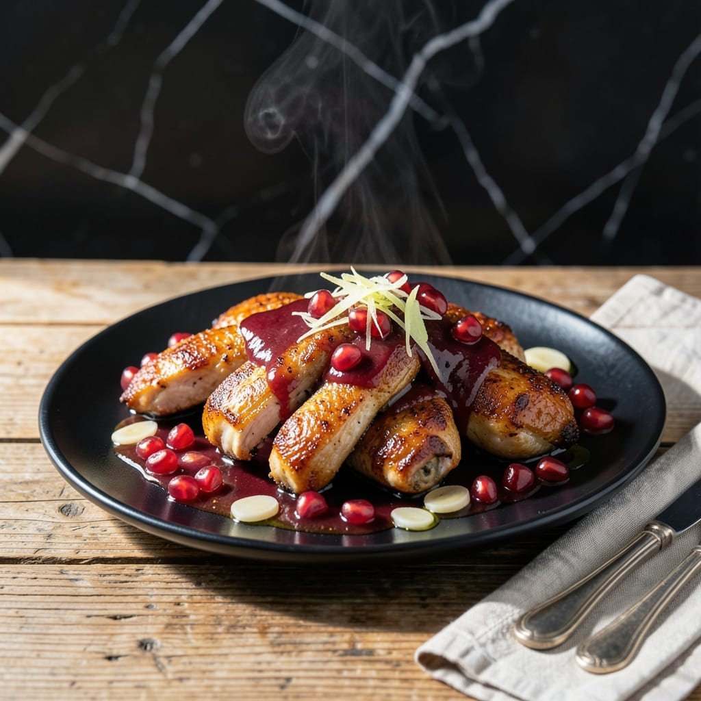 Pomegranate Chicken Recipe: Sweet-Tart Glaze Over Tender Cuts Pomegranate Chicken Recipe: Sweet-Tart Glaze Over Tender Cuts