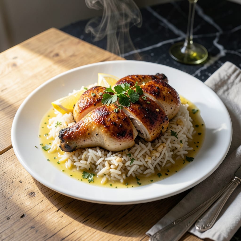 Lemon Herb Chicken and Rice Recipe: Zesty One-Pot Weeknight Dinner