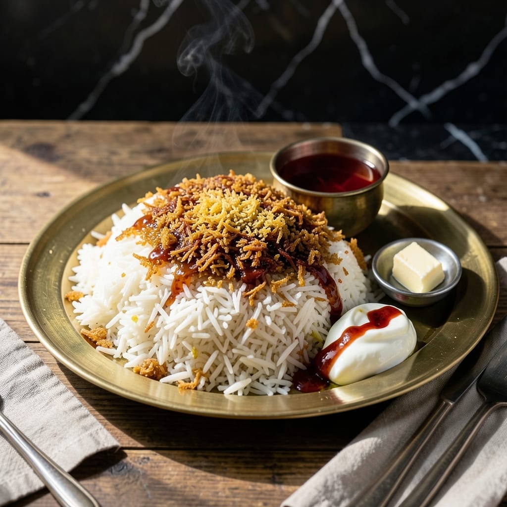 Iranian Rice Dishes Recipe: Saffron-Infused Basmati with Golden Tahdig