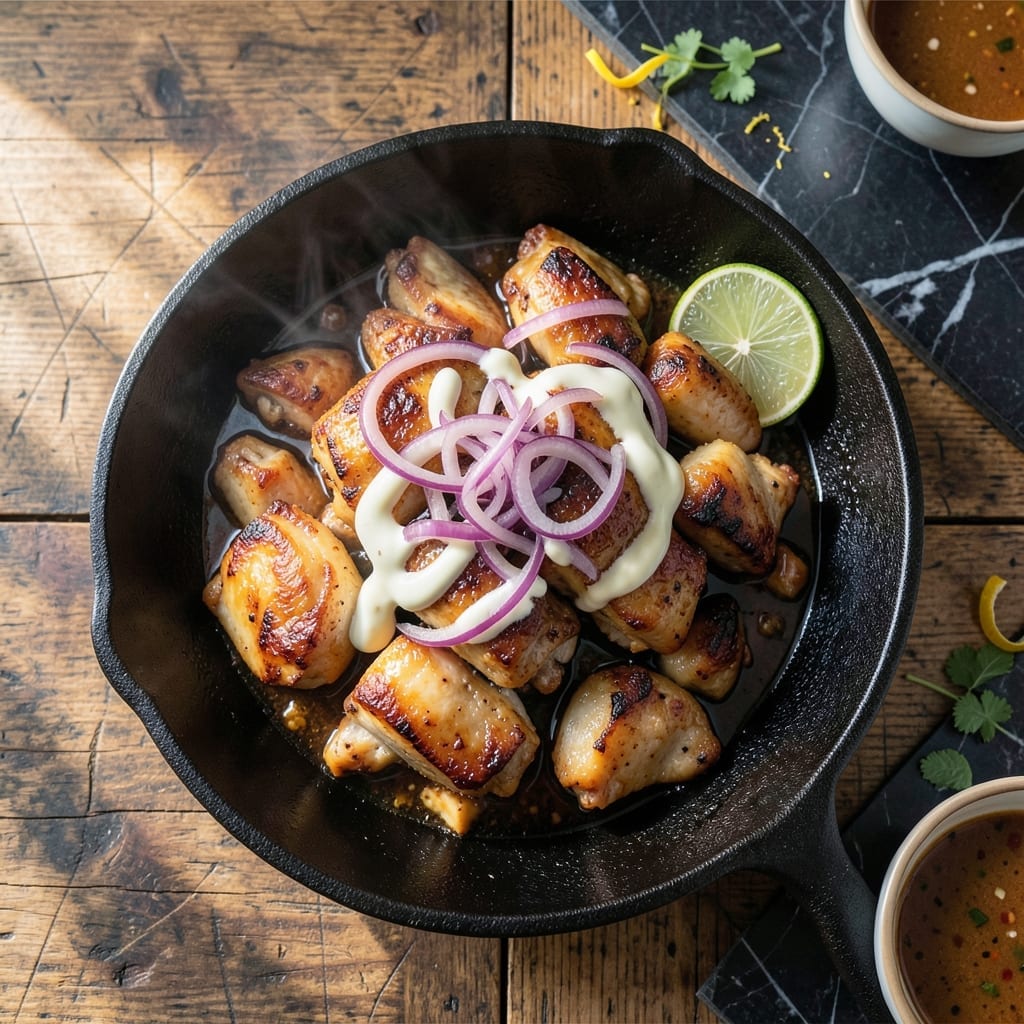 Roasted Chicken Sisig Recipe: Filipino Crispy Sizzle with Zesty Calamansi