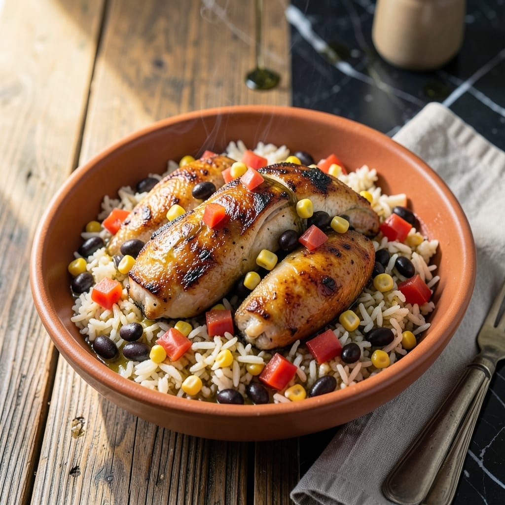 Mexican Chicken and Rice Crockpot Recipe: Set-It-and-Forget-It Fiesta Flavors