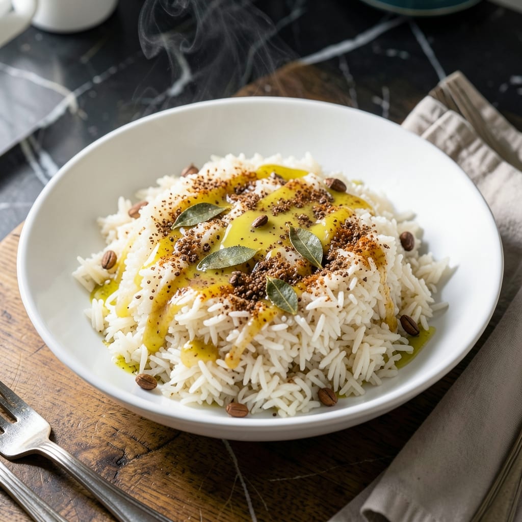 Halal Guys Rice Recipe: Yellow Turmeric-Infused Basmati With Clarified Butter
