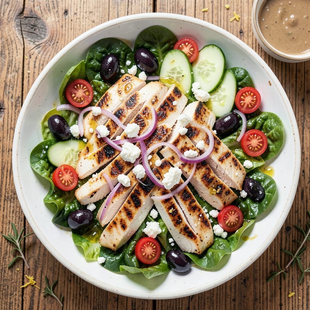 Mediterranean Chicken Salad Recipe: Bright Herbs and Zesty Lemon Dressing