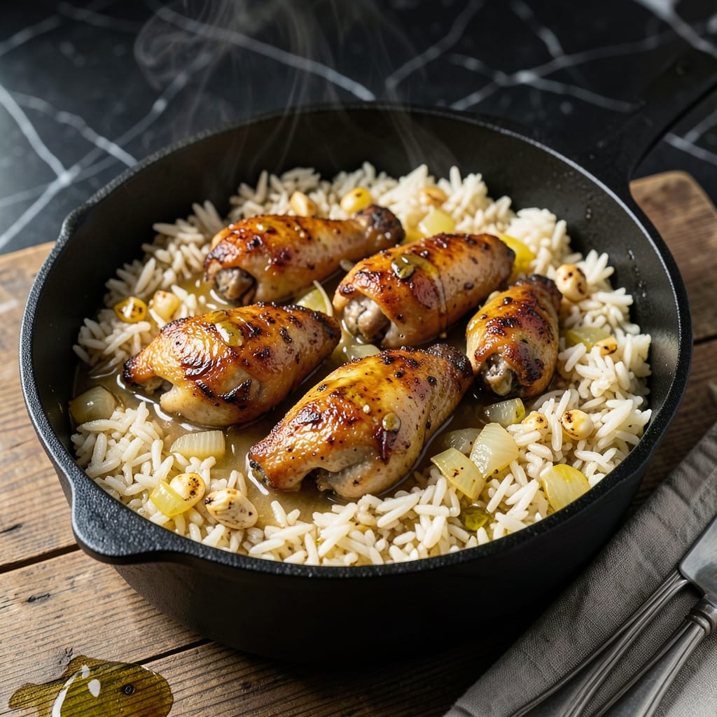 One Pot Chicken Wings and Rice Recipe: Crispy and Fluffy All in One One Pot Chicken Wings and Rice Recipe: Crispy and Fluffy All in One