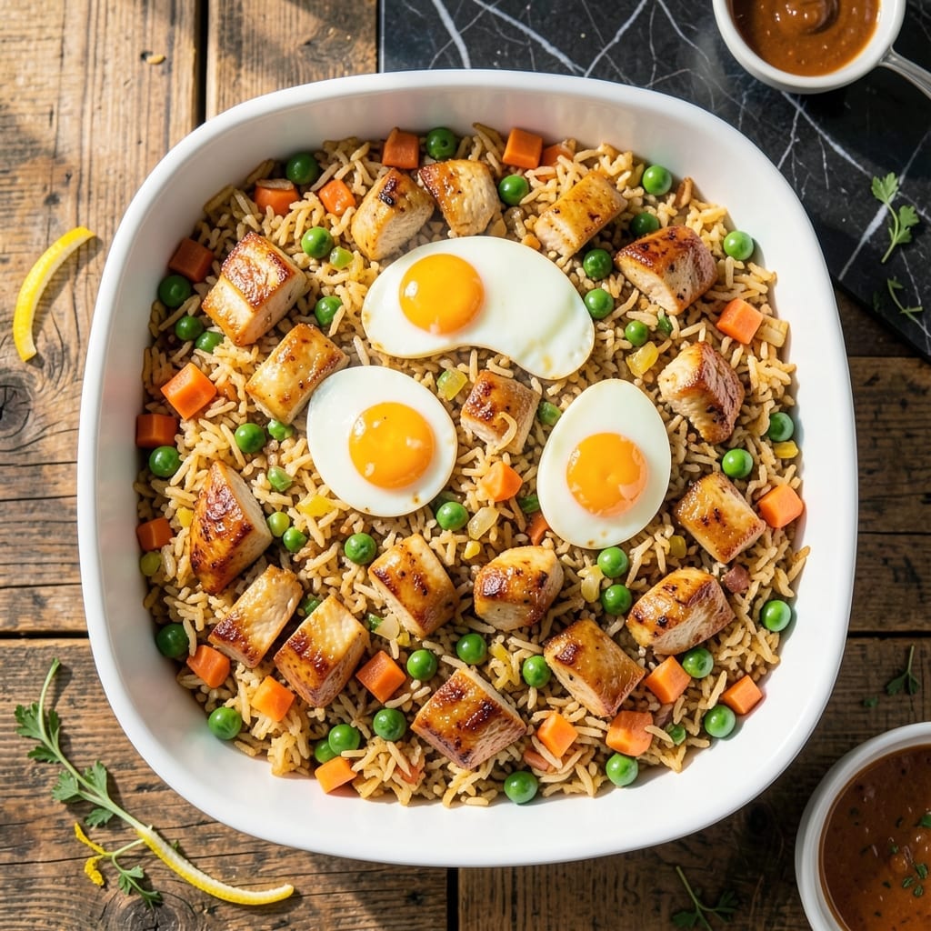 Fried Rice Casserole Recipe: One-Dish Asian Comfort Bake Fried Rice Casserole Recipe: One-Dish Asian Comfort Bake