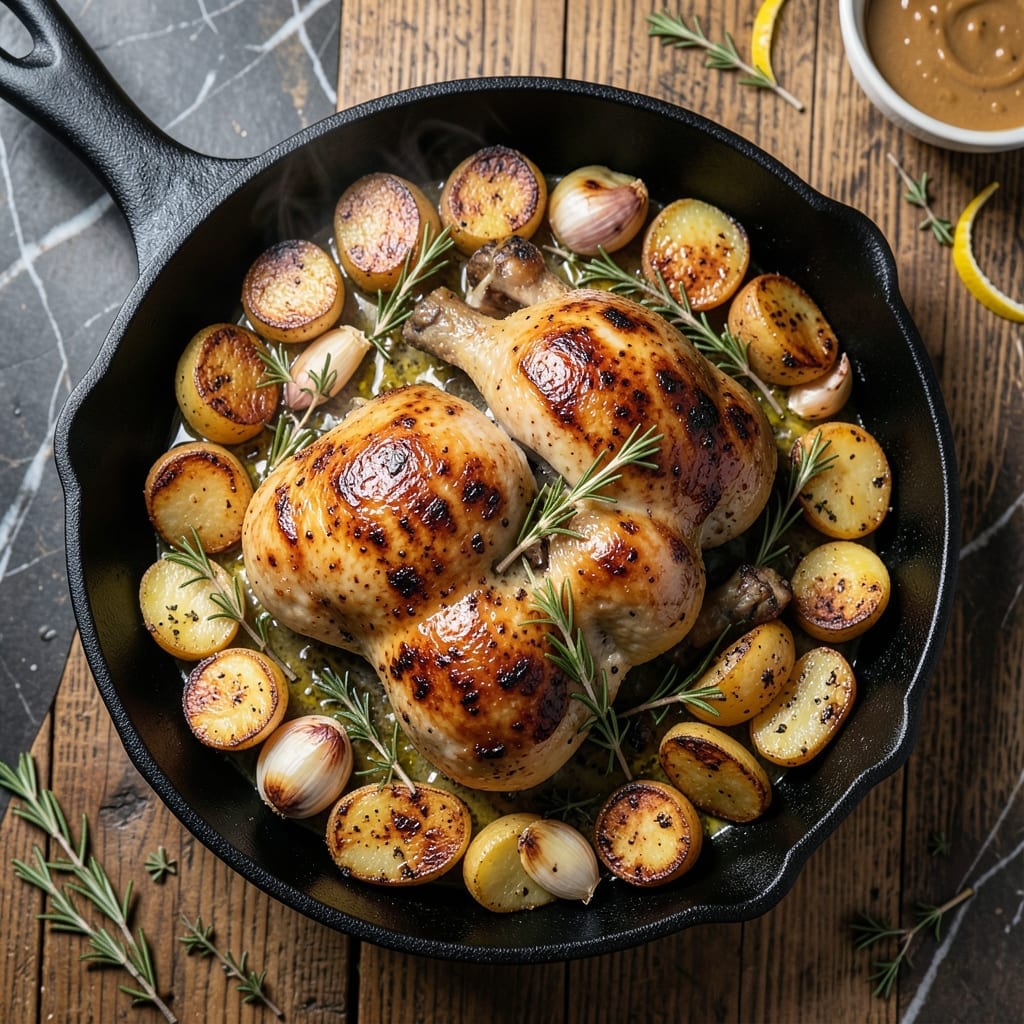 Chicken and Potatoes Recipe: One-Pan Crispy and Tender Feast