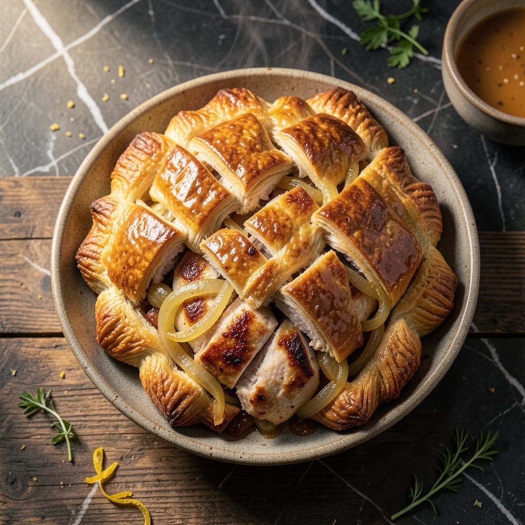 Chicken Pasty Recipe: Flaky Crust With Savory Herbed Filling Chicken Pasty Recipe: Flaky Crust With Savory Herbed Filling