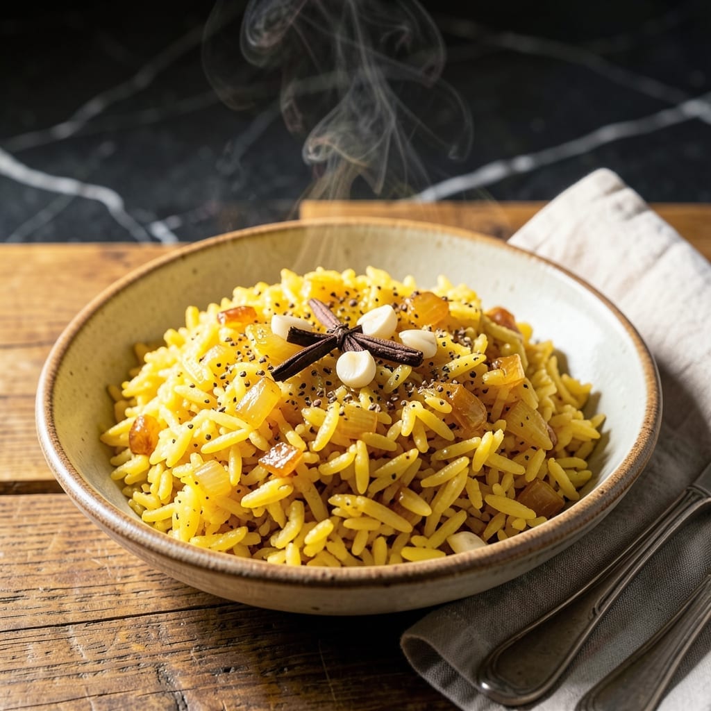 Healthy Yellow Rice Recipe: Turmeric-Infused Golden Grains with Nutty Depth