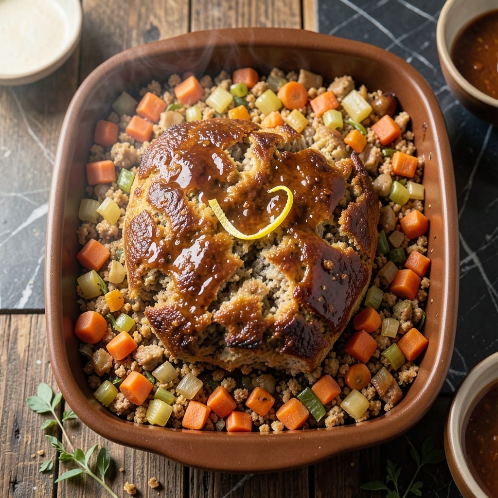 Chicken Stuffing Meatloaf Recipe: Savory Layers in Every Slice