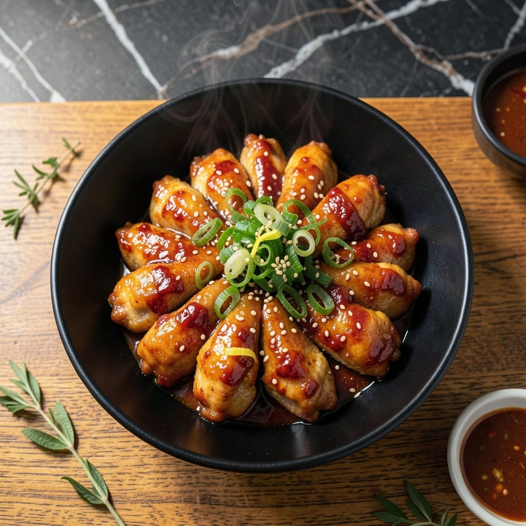 Korean Chicken Recipe: Sticky Sweet Glaze With Sesame Crunch