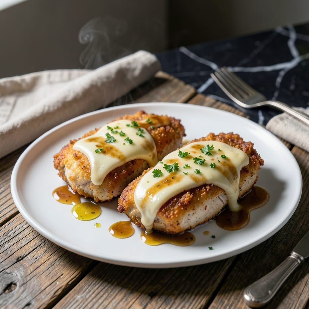 Chicken Sorrento Recipe: Lemon-Infused Cutlets With Melty Provolone Chicken Sorrento Recipe: Lemon-Infused Cutlets With Melty Provolone