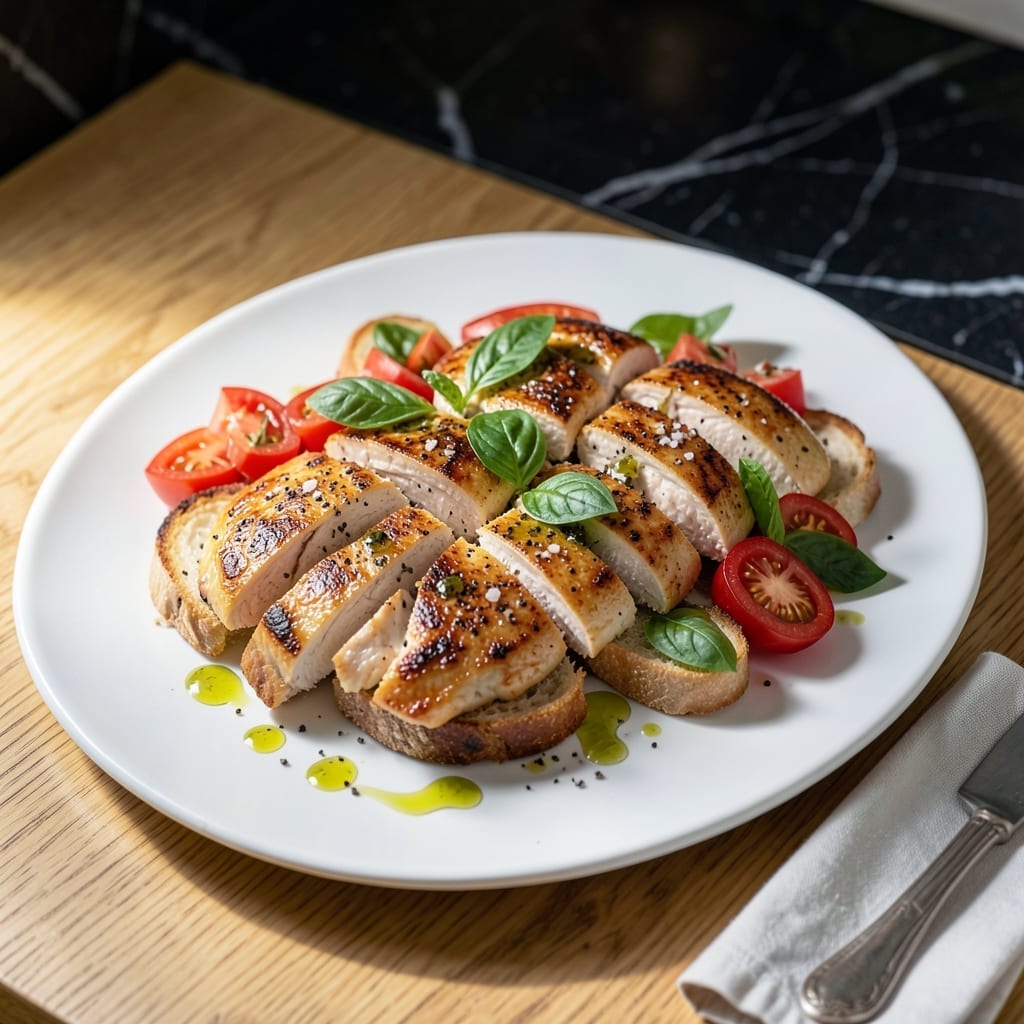 Chicken Bruschetta Recipe: Garlic-Tomato Topped Chicken in 25 Minutes