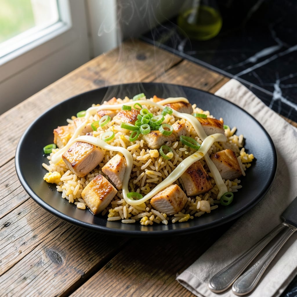 Hakka Chicken Fried Rice Recipe: Smoky Wok-Seared Aromatic Blend