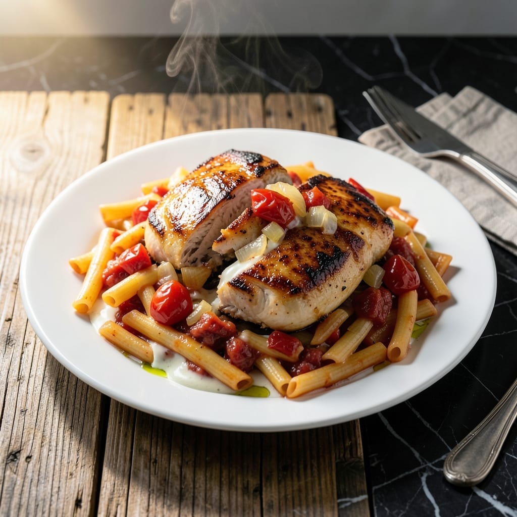 Chicken Gloria Recipe: Upstate New York Creamy Tomato Rigatoni Chicken Gloria Recipe: Upstate New York Creamy Tomato Rigatoni
