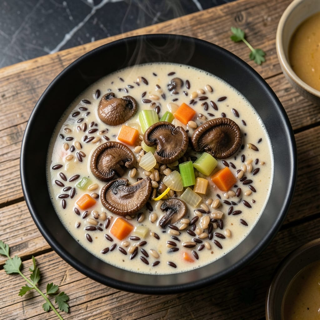 Wild Rice Mushroom Soup Recipe: Earthy Depth in Every Spoon
