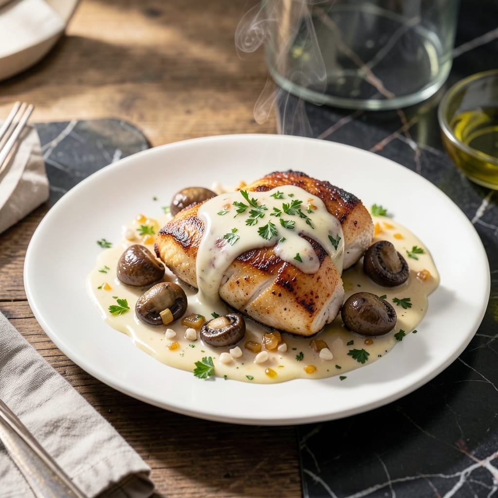Chicken Voulevant Recipe: Classic French Cream Sauce with Mushrooms