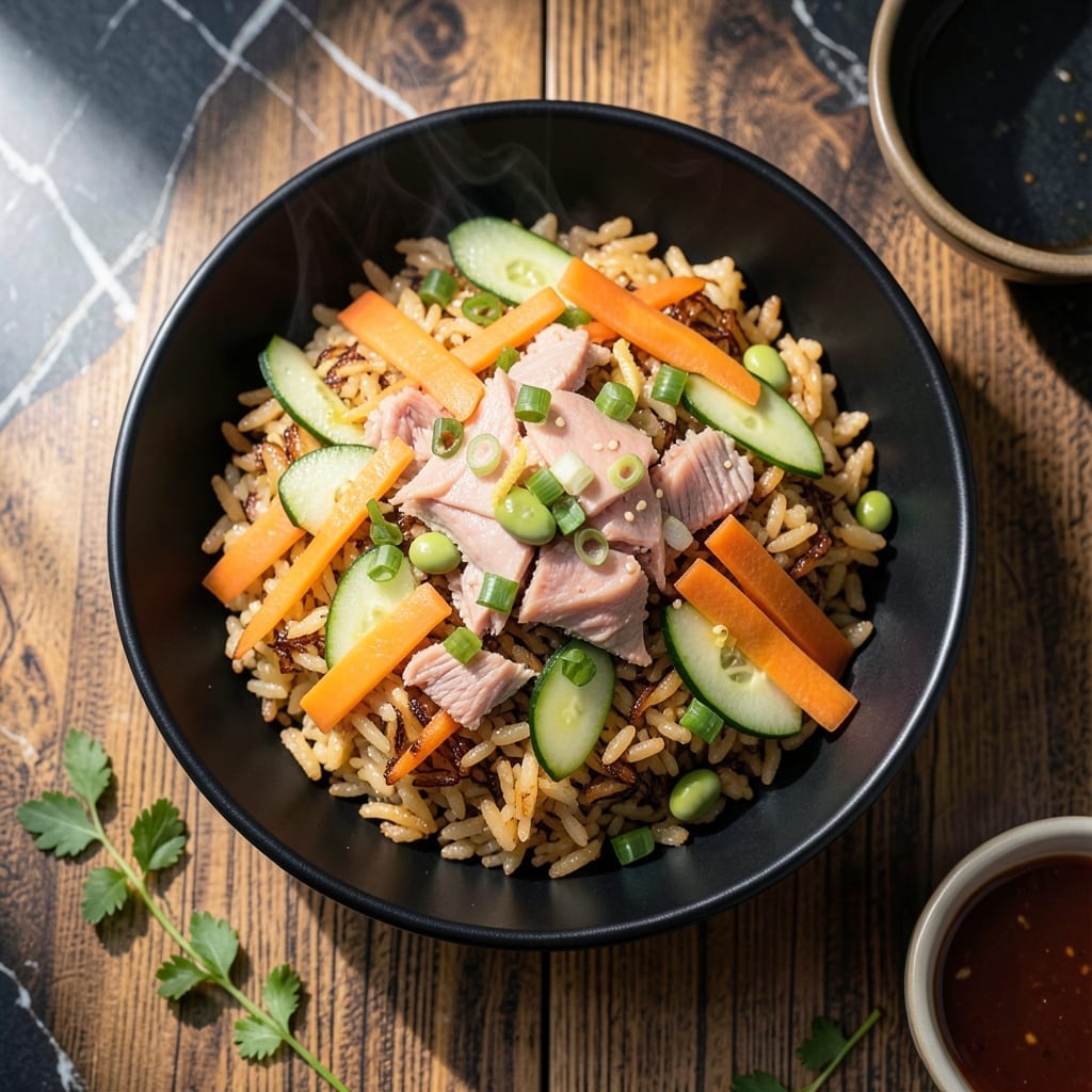 Crispy Rice Tuna Salad Recipe: Asian-Inspired Texture Contrast